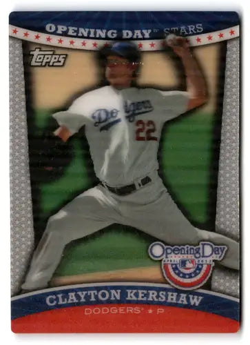 2012 Topps Opening Day Opening Day Stars #ODS-15 Clayton Kershaw NM-MT ID:81581 - Baseball Card Single