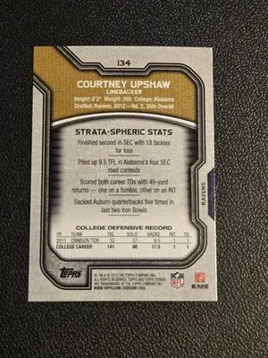 2012 Topps Strata (Retail) #134 Courtney Upshaw - Football Card Single