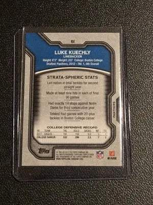 2012 Topps Strata (Retail) #61 Luke Kuechly - Football Card Single
