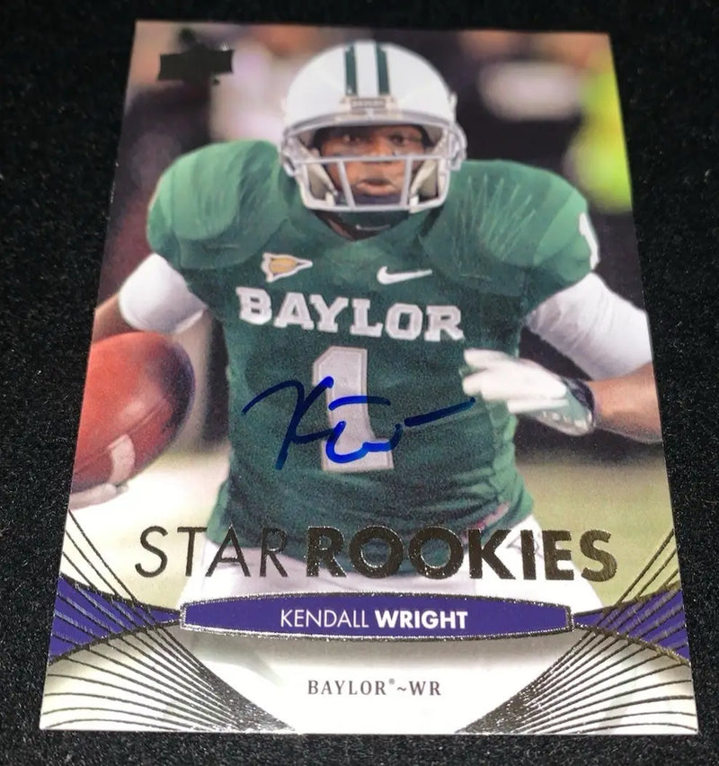 Kendall Wright autographed football card from 2012 Upper Deck Star Rookies Baylor Bears