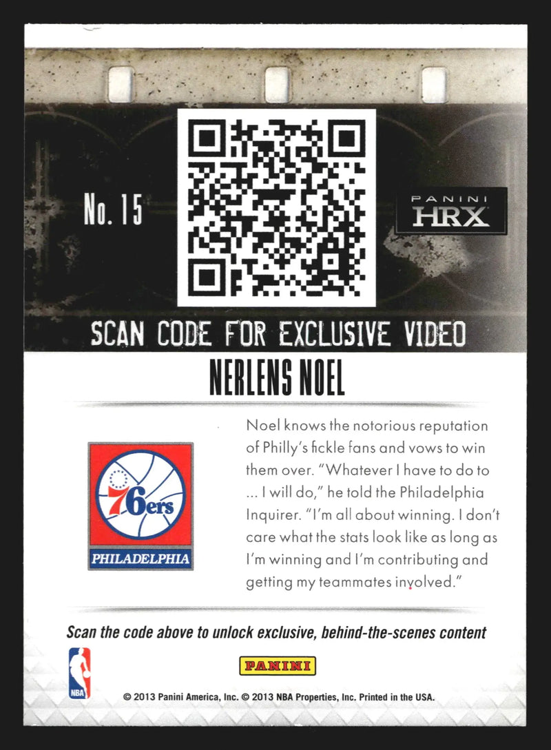 2013-14 Panini HRX #15 Nerlens Noel Philadelphia 76ers RC - Basketball Card Single