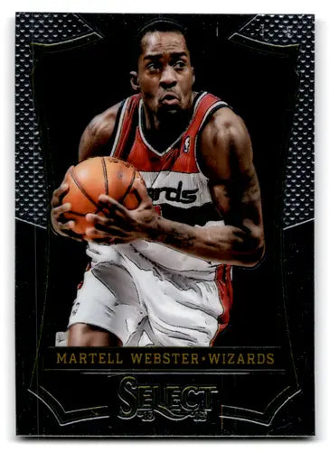Original gloss Panini Select Martell Webster basketball card from 2013-14 Wizards series