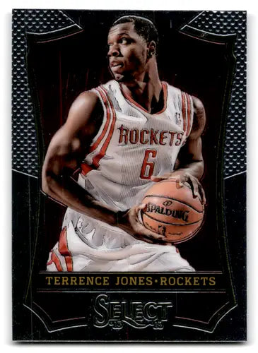 Panini Select Terrence Jones basketball card with original gloss from 2013-14 Rockets series