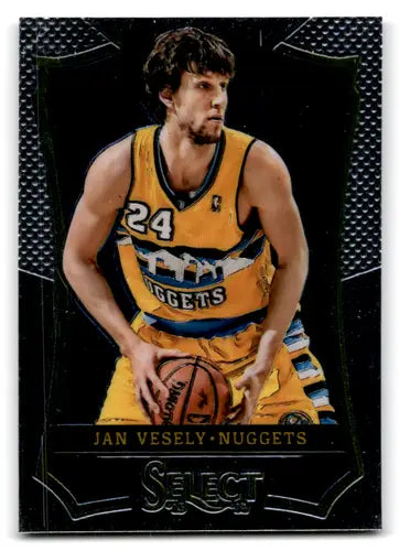 2013-14 Panini Select Jan Vesely basketball card with original gloss Nuggets ID 67557