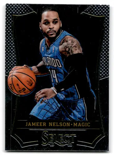 Jameer Nelson basketball card from Panini Select with original gloss Magic ID 67518