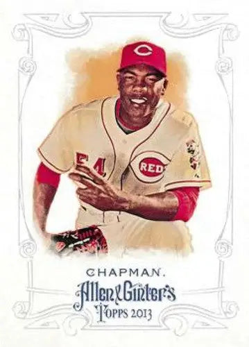 Vintage Cincinnati Reds baseball trading card featuring Aroldis Chapman NMMT original gloss