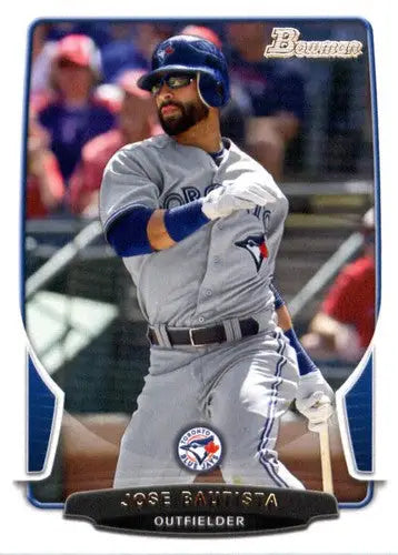 2013 Bowman Jose Bautista baseball card with original gloss from Simply Sandoval