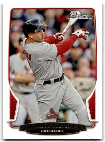 Original gloss baseball card of Carlos Beltran NM-MT from 2013 Bowman #153