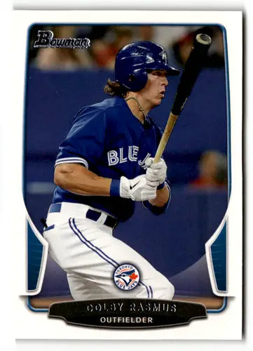 Original gloss Colby Rasmus baseball card from 2013 Bowman #156 in near mint condition