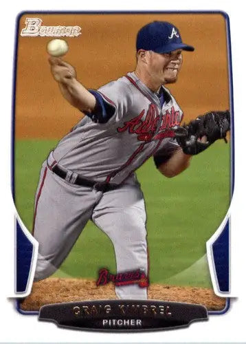 Baseball card featuring Craig Kimbrel in grey and red uniform with original gloss, NM-MT