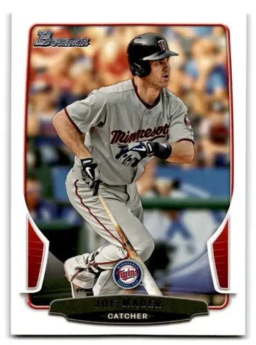 Baseball trading card featuring Joe Mauer Bowman Joe Mauer Twins ID 71339