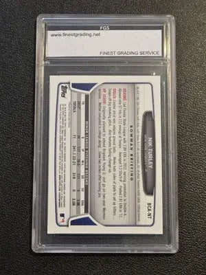 2013 Bowman Chrome #BCA-NT Nik Turley Prospects Autographs FGS 10 - Baseball Card Single
