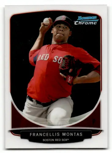 Original gloss of Francellis Montas Baseball Card from 2013 Bowman Chrome Prospects series