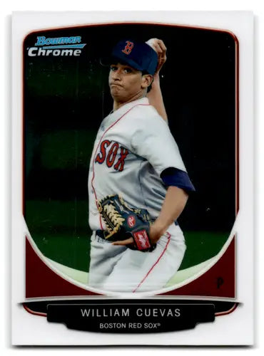 Baseball card featuring William Cuevas from Bowman Chrome Prospects series