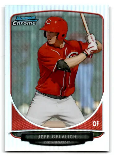 2013 Bowman Chrome Prospects BCP15 Jeff Gelalich baseball card front view