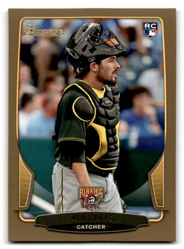 2013 Bowman Gold Ali Solis Baseball Card with Original Gloss Pirates ID 62128