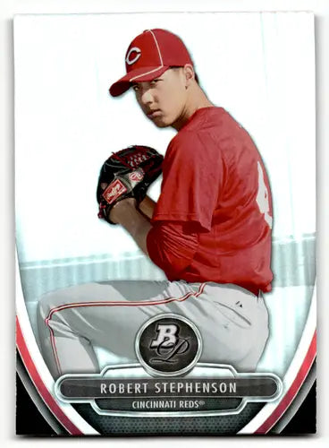 Original gloss Bowman Platinum Prospects BPP45 Robert Stephenson Cincinnati Reds rookie card