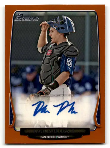 2013 Bowman Prospect Autographs Orange #DP Dane Phillips NM-MT Auto 009 ID:62804 - Baseball Card Single