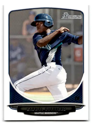 Original gloss Bowman prospects baseball card BP91 Gabriel Guerrero Mariners NM-MT
