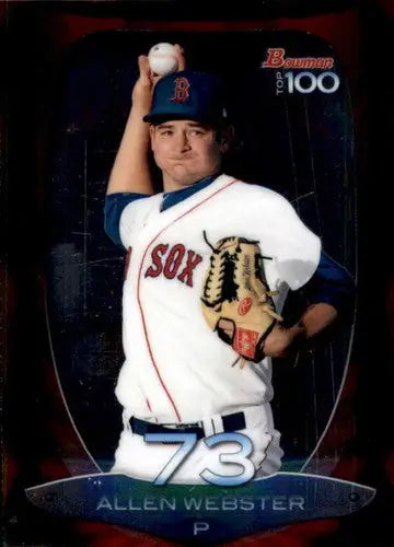 2013 Bowman Top 100 Prospects #BTP-73 Allen Webster NM-MT Red Sox ID:60615 - Baseball Card Single