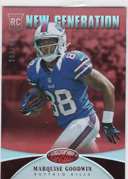 2013 CERTIFIED #265 MARQUISE GOODWIN NEW GENERATION 203/250- BUFFALO BILLS - Football Card Single