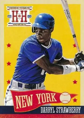 Darryl Strawberry baseball card from Panini Hometown Heroes 2013 Mets collection