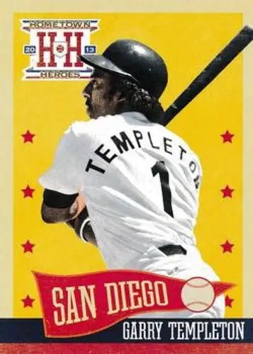 Original gloss baseball card featuring Garry Templeton NMMT from Panini Hometown Heroes