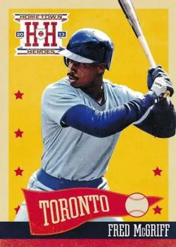 Original gloss Panini Hometown Heroes Fred McGriff NMMT baseball card featuring Blue Jays