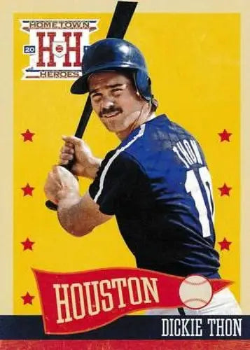2013 Panini Hometown Heroes Dickie Thon baseball card Astros NMMT