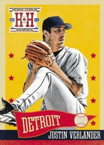 2013 Panini Hometown Heroes #62 Justin Verlander NM-MT Tigers - Baseball Card Single