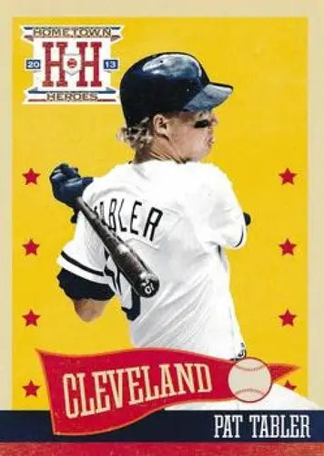 Original gloss baseball card from Panini Hometown Heroes series featuring Pat Tabler