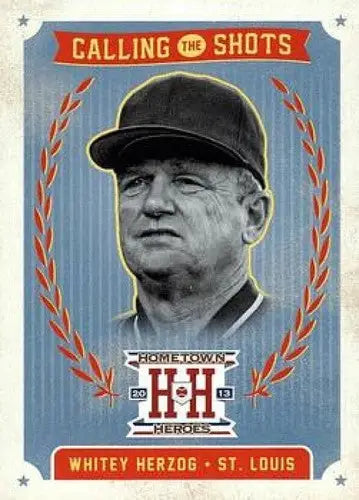 2013 Panini Hometown Heroes Calling the Shots #7 Whitey Herzog NM-MT Cardinals - Baseball Card Single