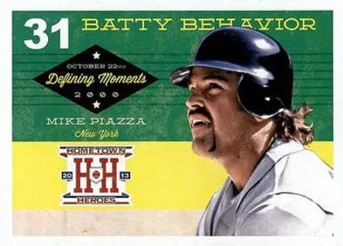 2013 Panini Hometown Heroes Defining Moments #1 Mike Piazza NM-MT Mets I ID:5948 - Baseball Card Single