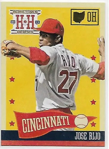 2013 Panini Hometown Heroes State Parallels #4 Jose Rijo NM-MT Reds ID:5 ID:5961 - Baseball Card Single