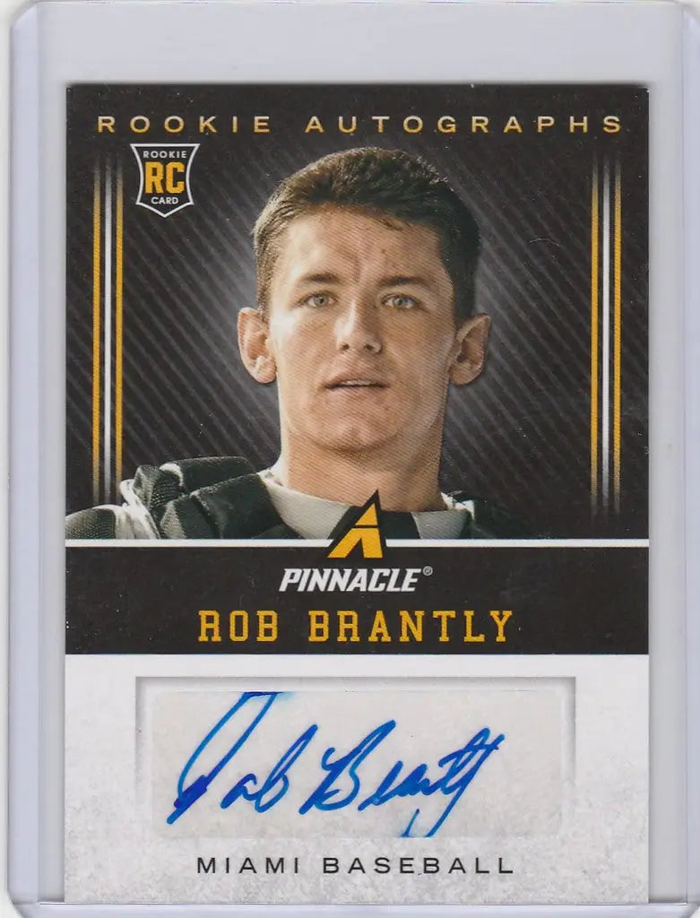 Rob Brantly Miami Marlins autograph card from 2013 Panini Pinnacle Auto collection