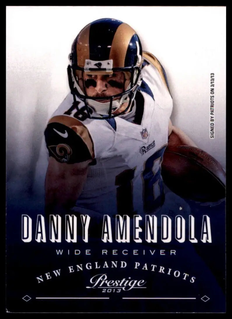 2013 Panini Prestige Danny Amendola #114 New England Patriots Football Card NFL - Football Card Single