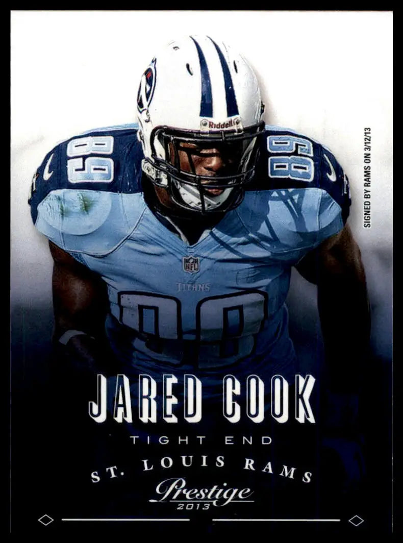 2013 Panini Prestige Jared Cook 159 St. Louis Rams NM - Football Card Single