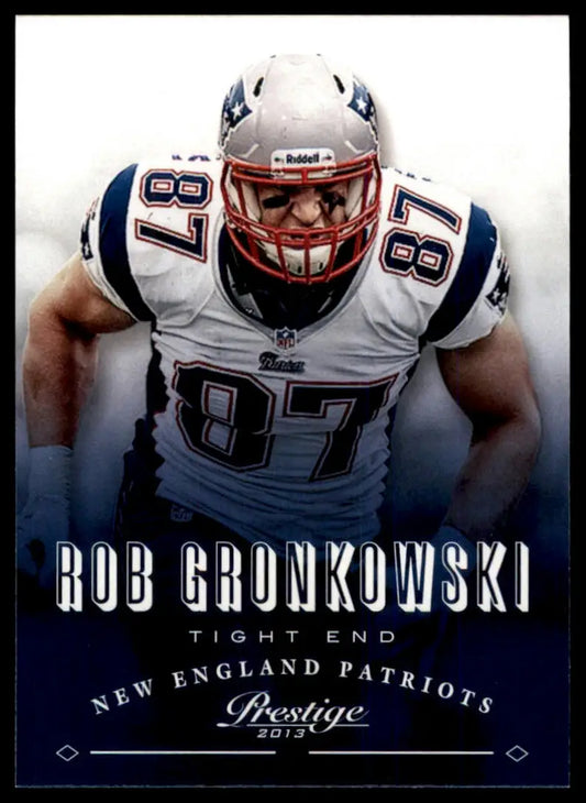 2013 Panini Prestige Rob Gronkowski 117 New England Patriots NM - Football Card Single
