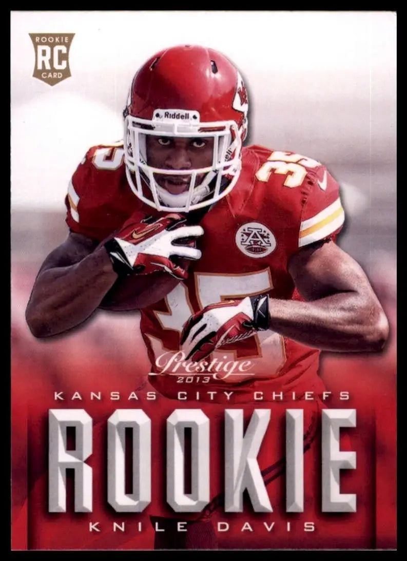 2013 Panini Prestige Rookie Knile Davis #217 Kansas City Chiefs Football Card - Football Card Single