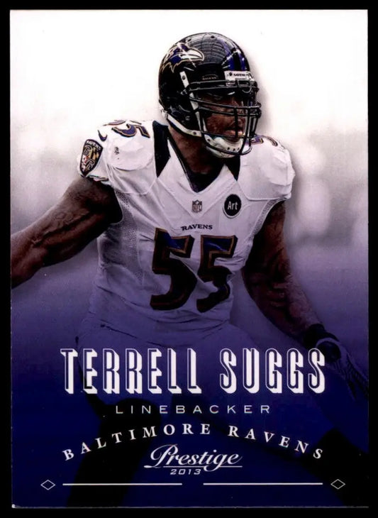 2013 Panini Prestige Terrell Suggs #19 Baltimore Ravens Football Card NFL Sports - Football Card Single