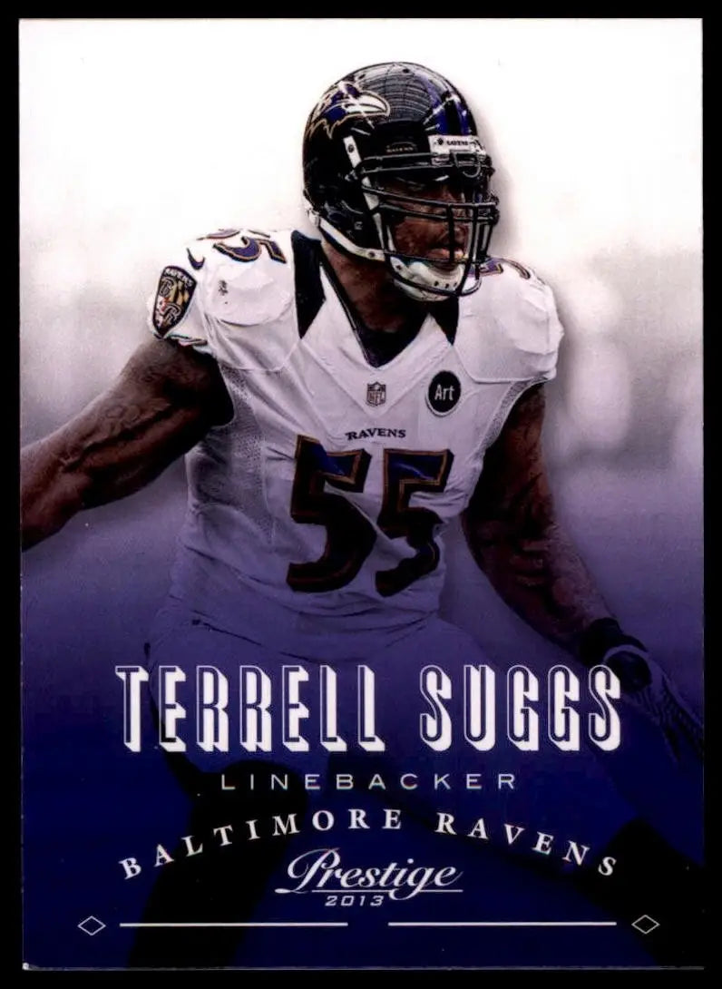 2013 Panini Prestige Terrell Suggs #19 Baltimore Ravens Football Card NFL Sports - Football Card Single