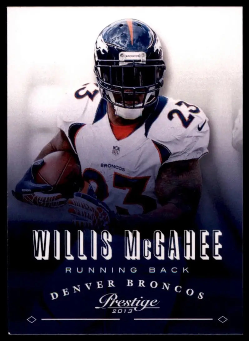 2013 Panini Prestige Willis McGahee #61 Denver Broncos Football Card NFL Sports - Football Card Single