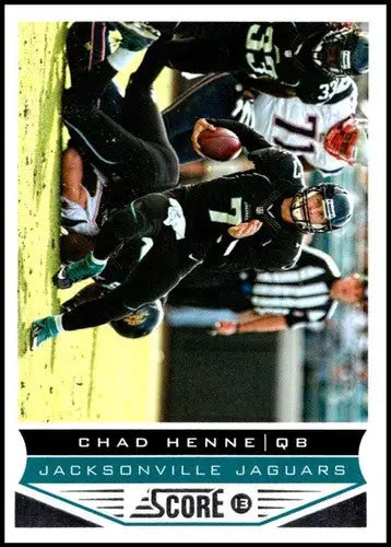 Panini Score Chad Henne Jacksonville Jaguars football card with original gloss