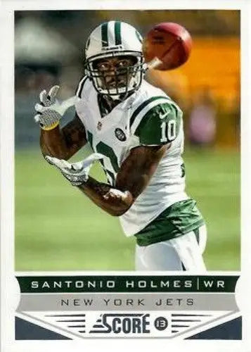 Santonio Holmes New York Jets Panini Score trading card with original gloss