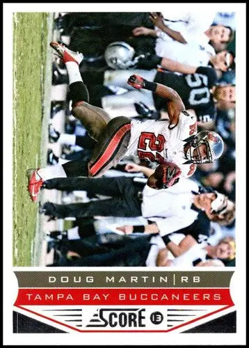 Football trading card featuring Doug Martin of Tampa Bay Buccaneers Panini Score original gloss