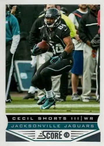Original gloss football trading card of Cecil Shorts III from Panini Score Jaguars