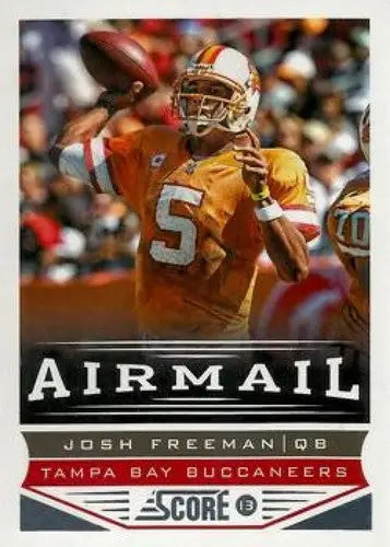 Panini Score Air Mail Josh Freeman Tampa Bay Buccaneers trading card front view