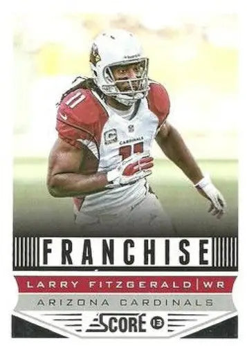 2013 Panini Score Franchise Larry Fitzgerald football trading card Cardinals ID 4730