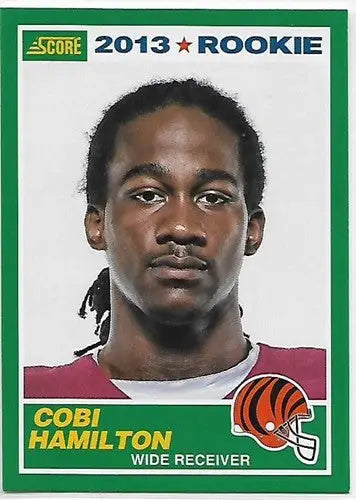 2013 Panini Score Rookie Cobi Hamilton football card NM-MT Bengals ID16653
