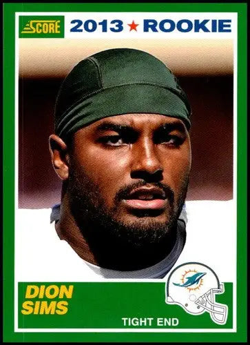 2013 Panini Score Rookie #362 Dion Sims NM-MT RC Rookie Dolphins ID:34849 - Football Card Single